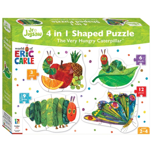 4 IN 1 SHAPED PUZZLE: HUNGRY CATERPILLAR