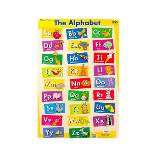 WALL CHART DOUBLE SIDED: ALPHABET/SIGHT WORDS