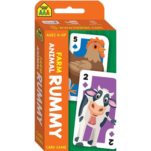 Farm Animal Rummy Flash Card Game