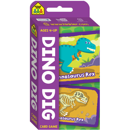 Dino Dig Flash Card Game