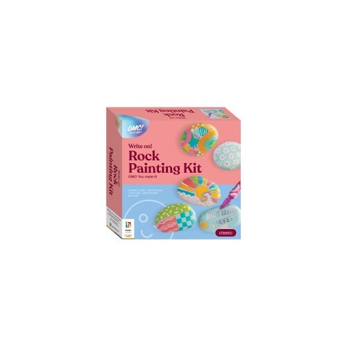 OMC! WRITE ON IT ROCK PAINTING KIT