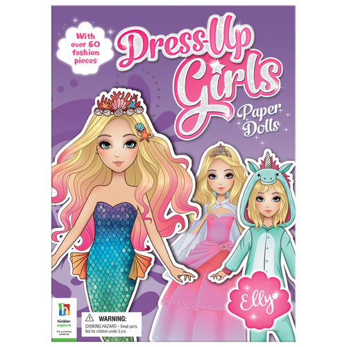 DRESS UP DOLLS ACTIVITY BOOK - PURPLE 