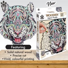 Wooden Shape Jigsaw: Tiger