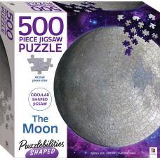 Shaped Jigsaw 500pc: The Moon