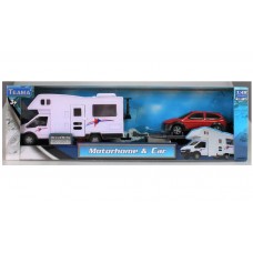 Motor Home with Car & Trailer