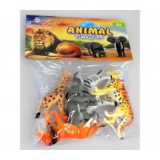 6pcs Bag Of Wild Animals