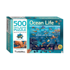 Ocean Life By Depth - 500 Pieces Jigsaw Puzzle