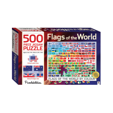Flags Of The World By Colour - 500 Pieces Jigsaw Puzzle