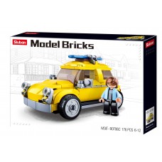 Model Bricks Yellow Car
