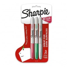 Sharpie Metallic Colours Permanent Markers / Pack of 3