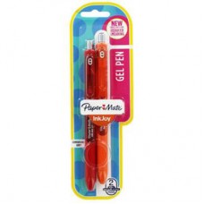 Paper Mate Inkjoy Gel Pen Pack / 0.7mm (Pack of 2) Medium Point (Red+Other Colours)