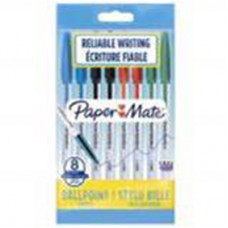 Paper Mate Ball Point Pens - Assorted / Pack of 8 (1.0mm)